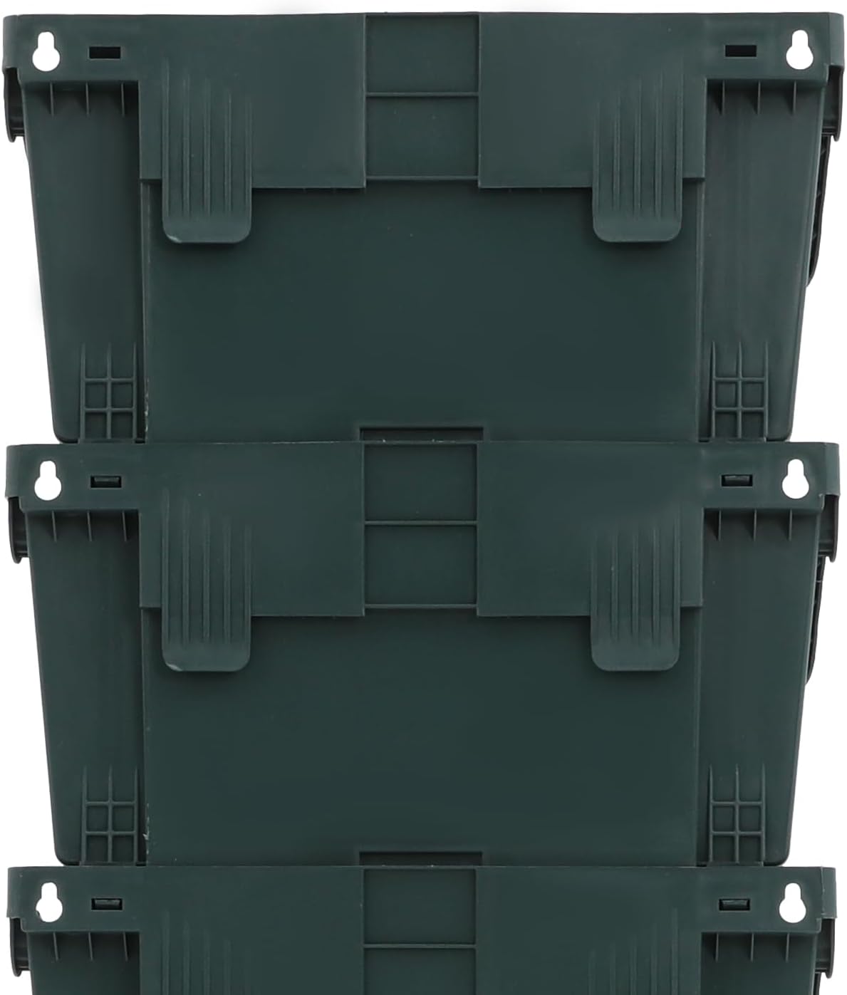 18 Pots Self-Watering Vertical Wall Planter, 39.4โL x 39.4โH Stackable Plastic Wall-Mounted Plant Grow Pots, Wall Hang Garden Planter Outdoor Indoor for Herbs Flowers Strawberries (Green)