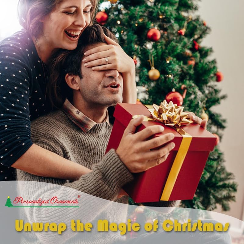 Personalized Bear Family Christmas Ornament 2024, Family of 5 Bear with Gift Box Ornaments for Christmas Tree, Personalized Bear Christmas Ornament, Unique Handmade Teddy Bear Christmas Ornament