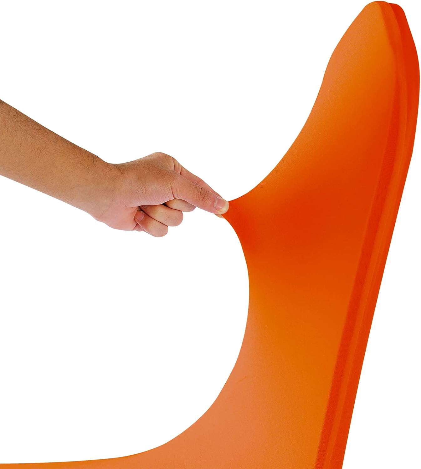 Spandex Chair Covers, 12PCS, Washable Protector for Living Room, Party, Banquet, Wedding, Hotel (Orange)