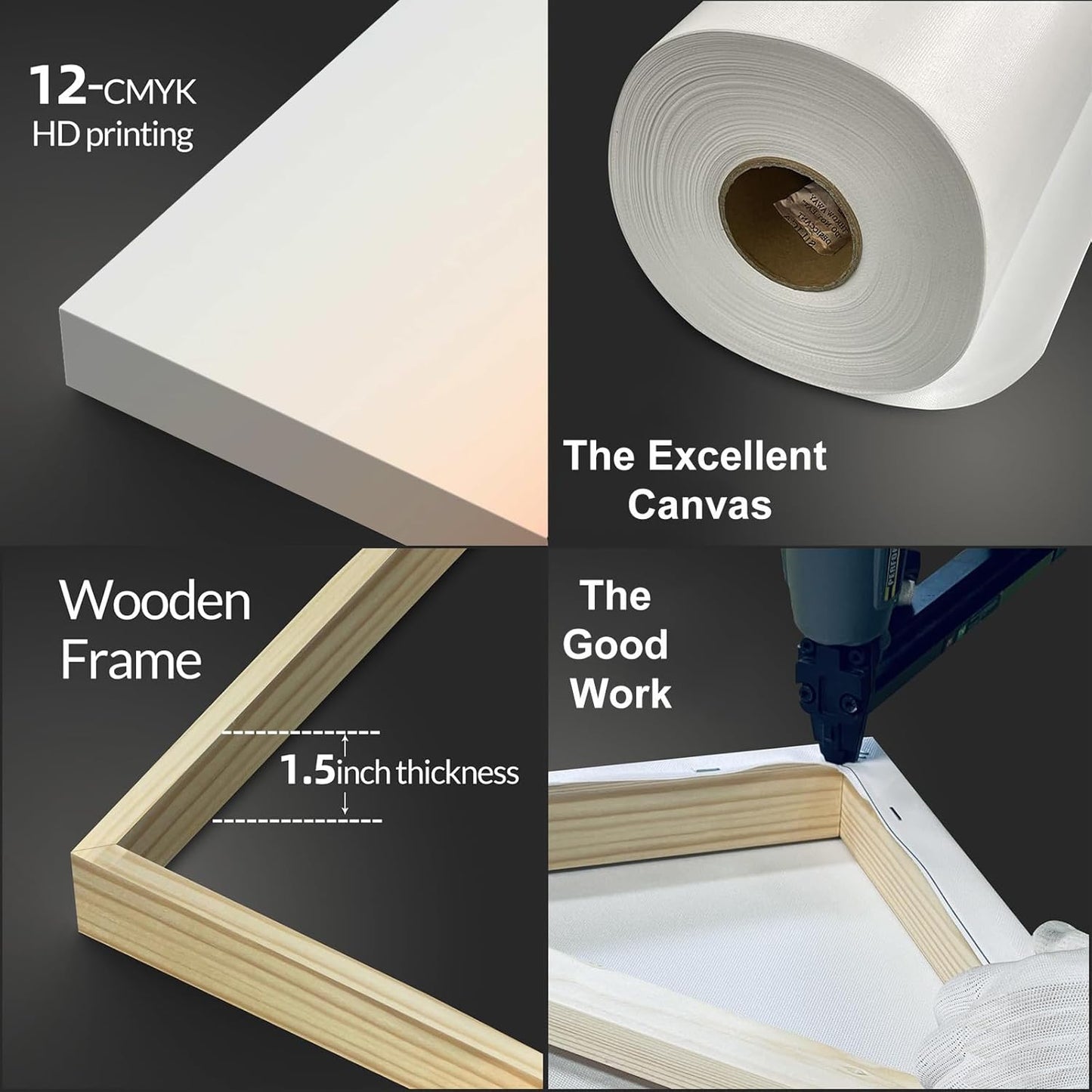 Wewejia Personalized Photo to Canvas Print 12x18 Inch, Canvas Prints With Your Photos on Custom Wall Art for Bedroom, Living Room, Wedding Baby Pet Family Picture Wall Art