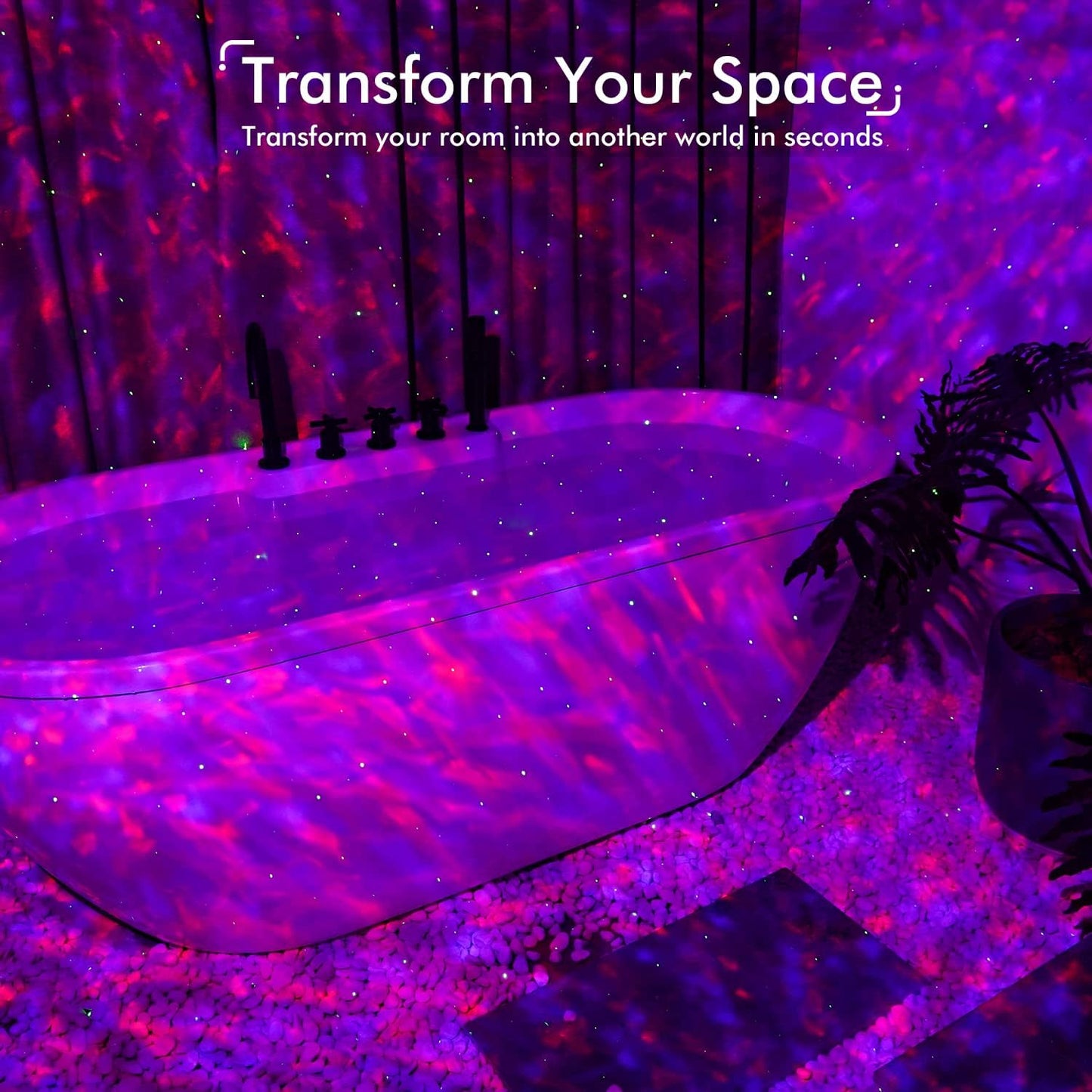 Rossetta Galaxy Projector for Bedroom, Smart App Star Light Projector with Bluetooth Speaker and White Noise, Night Light for Kids Adults Game Room, Home Party, Ceiling, Room Décor