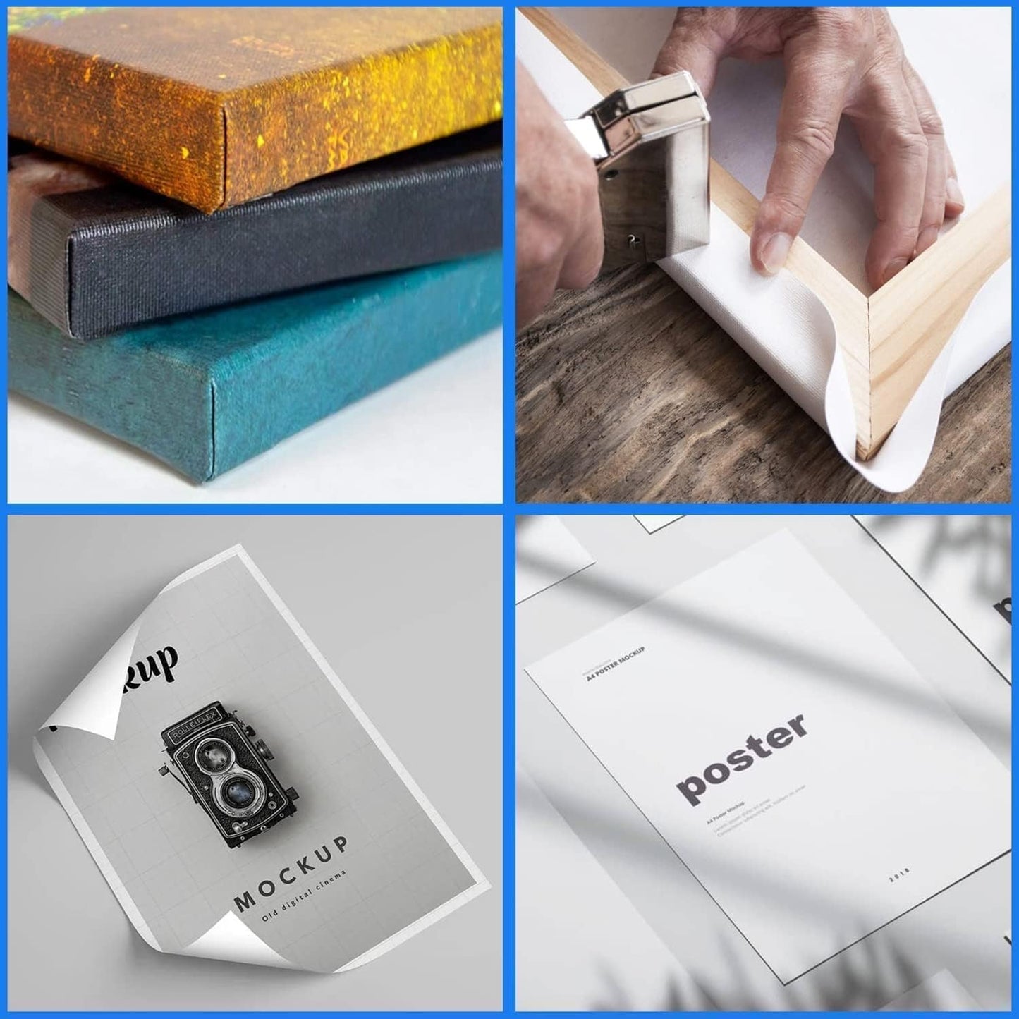 Halloween Witch Black Cat Wall Art,Magical Moon Witch on Roof with Black Cat at Night Scene Painting Haunting Dark Witches Canvas Print for Haunted House Party Decor Poster,16"x24" Unframed