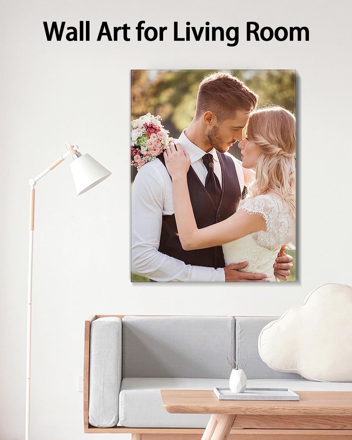 AbcCustomize Canvas Prints with Your Photos,Custom Canvas Wall Art for Bedroom, Living Room, Farmhouse Decor,Personalized Gifts Canvas Prints for Family,Friend,Lover,Pet