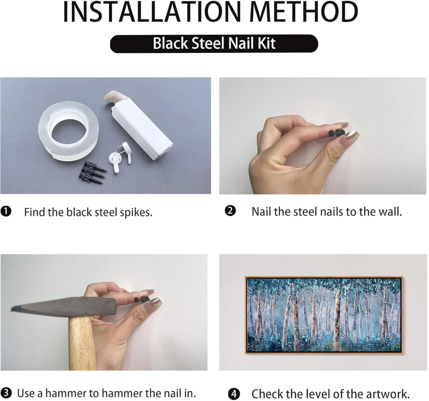 Elephant Canvas Wall Art - Framed Oil Painting Style with Black Wood Frame, Jungle Animal Decor for Living Room, Bedroom & Office 30x60 Inches - Ready to Hang