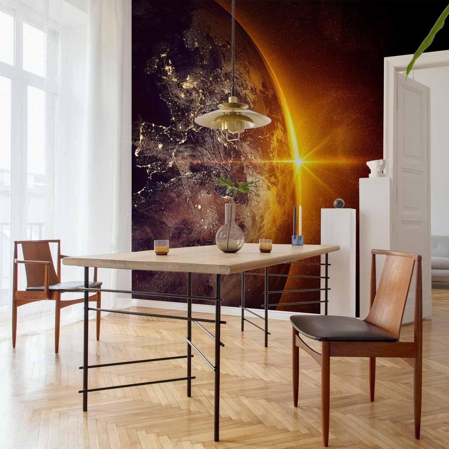 artgeist Wall Mural Cosmos Galaxy 154x110 in - Peel and Stick Self-Adhesive Wallpaper Removable Large Sticker Foil Wall Decor Print Picture Image Design n-B-0003-a-a