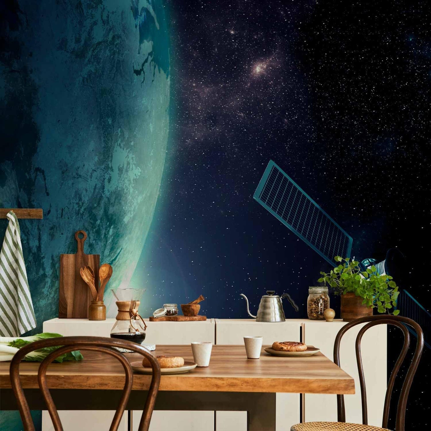 artgeist Wall Mural Cosmos Galaxy 135x101 in - Peel and Stick Self-Adhesive Wallpaper Removable Large Sticker Foil Wall Decor Print Picture Image Design n-B-0007-a-c