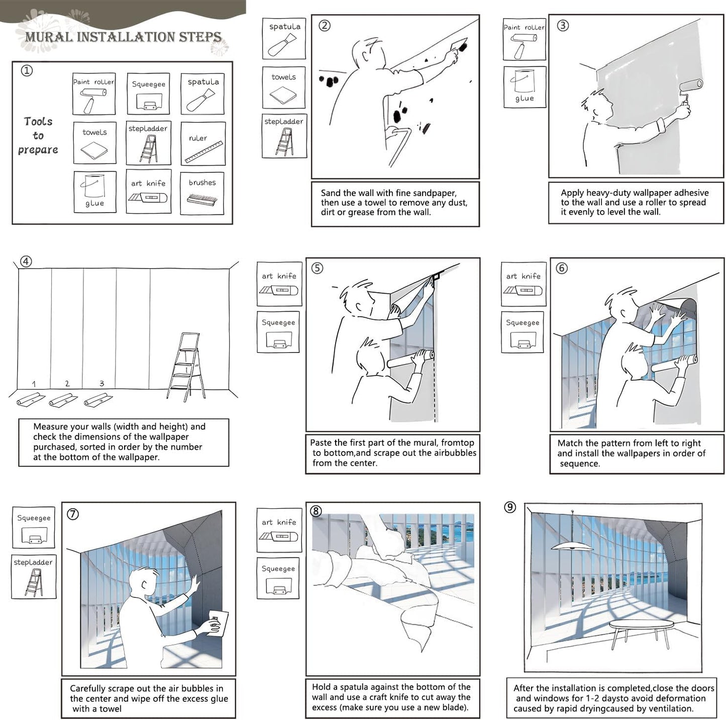 AFZEVEB-3D Blue Seascape Wallpaper Space Wall murals for Bedroom 159"x107" (Not Peel and Stick)