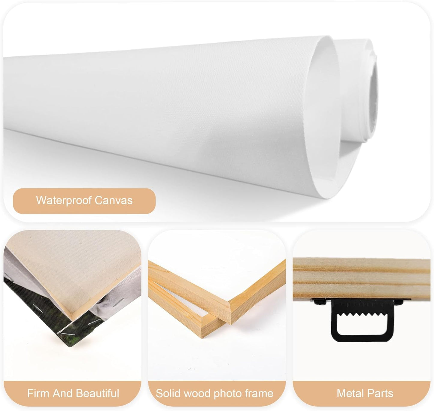 Tapuayts Personalized Custom Canvas Poster: Upload Your Image/Photo for Custom Photo-to-Poster Printing, Quality Wall Art Print (20" X 20")