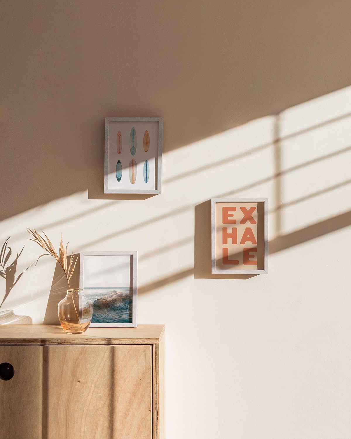 Haus and Hues 5x7 Natural White Wood Photo Frame Set of 15 - Mini Picture Frames Bulk Gallery Set - Premium Bulk Picture Frames 5x7 for Stylish Photo Gallery Wall Frame Set - Ideal for Home & Office