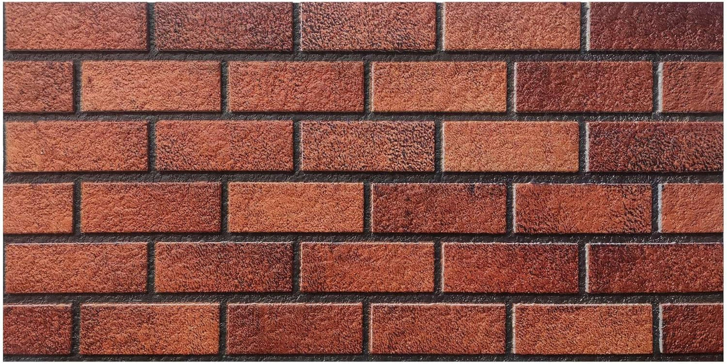 IZODEKOR 3D Brick Effect Wall Panels - Faux Brick Paneling for Living Room, Kitchen, Bathroom and More | Oldbury - Pack of 3, Covers 16 sq ft