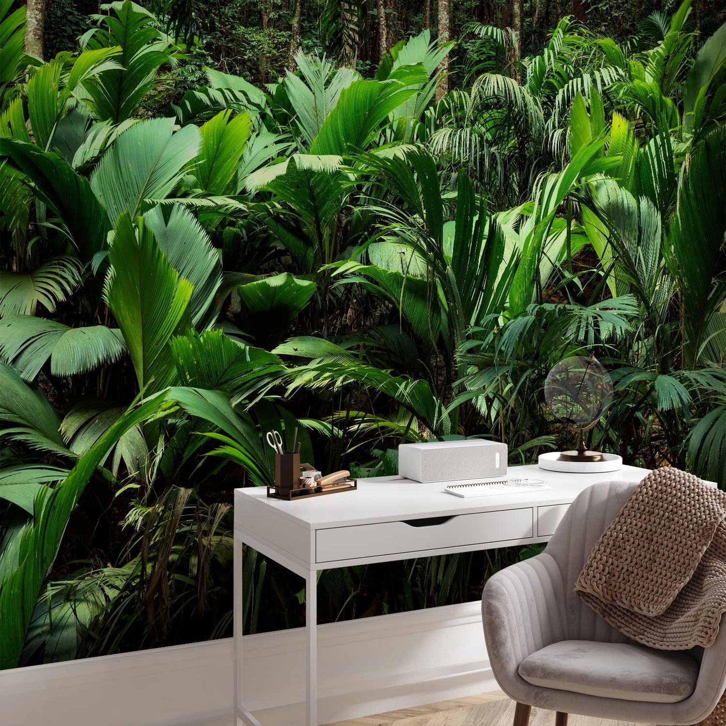 artgeist Wall Mural Nature 193x138 in - XXL Peel and Stick Self-Adhesive Wallpaper Removable Large Sticker Foil Wall Decor Print Picture Image Design Botanical Plants Jungle Leaves b-B-0594-a-a