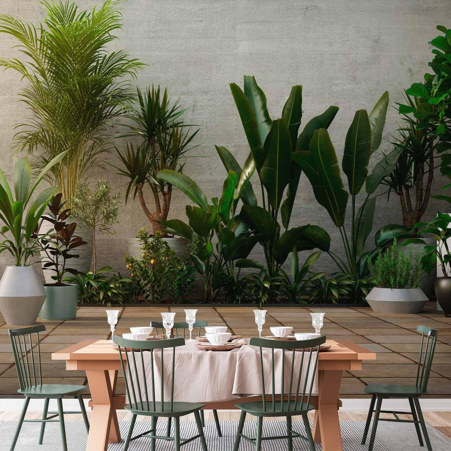 artgeist Premium Wall Mural Nature 157x110 in - XXL Non-Woven Wallpaper Fleece Wall Decor Photo Print Picture Image Design Botanics Plants 3D Effect b-B-0600-a-a