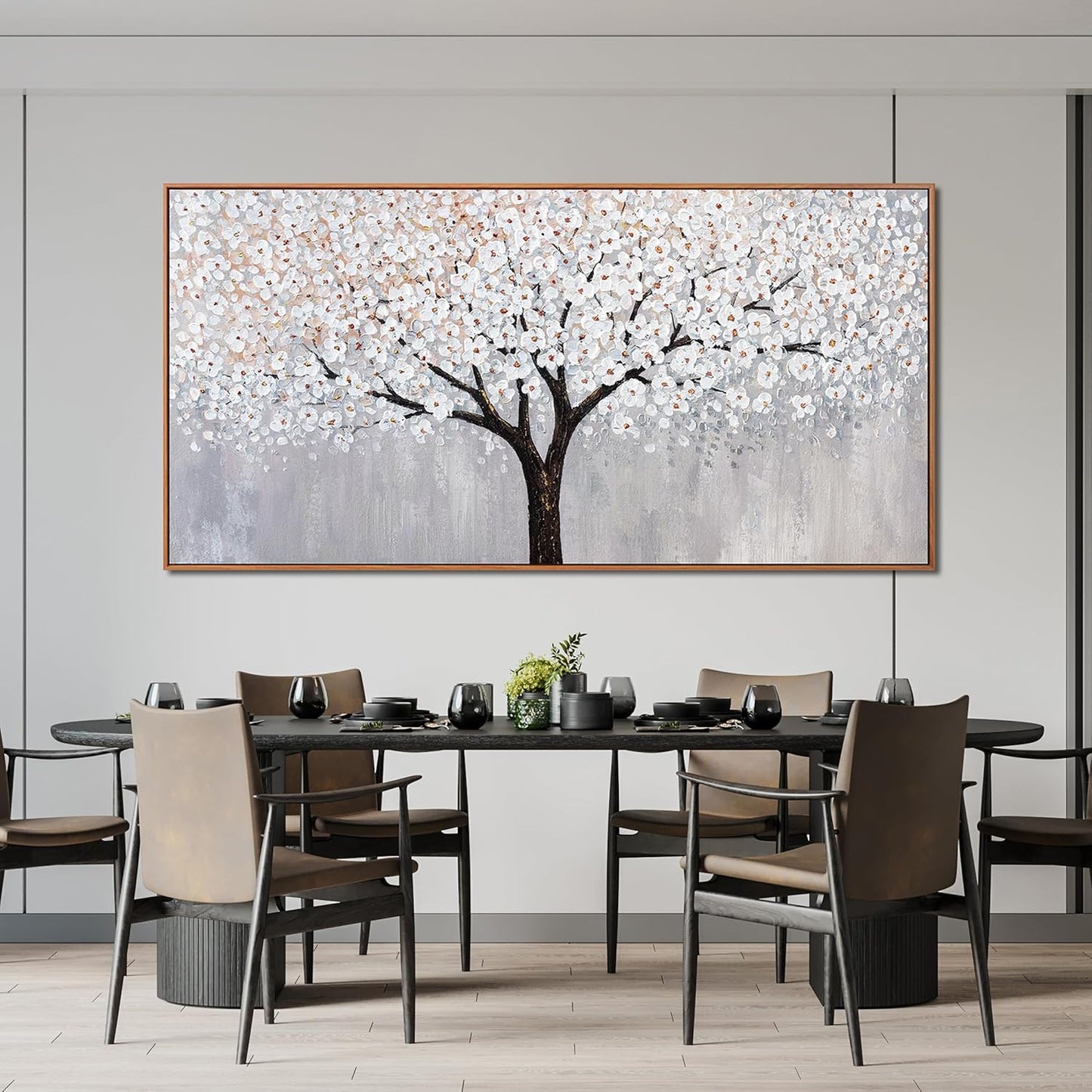 Canvas Wall Art Decor Artwork for Walls Framed Black and White Wall Art Prints Large Tree of Life Wall Art for Living Room Art Work for Wall Decor Bedroom Office Wall Decor 29"X58"