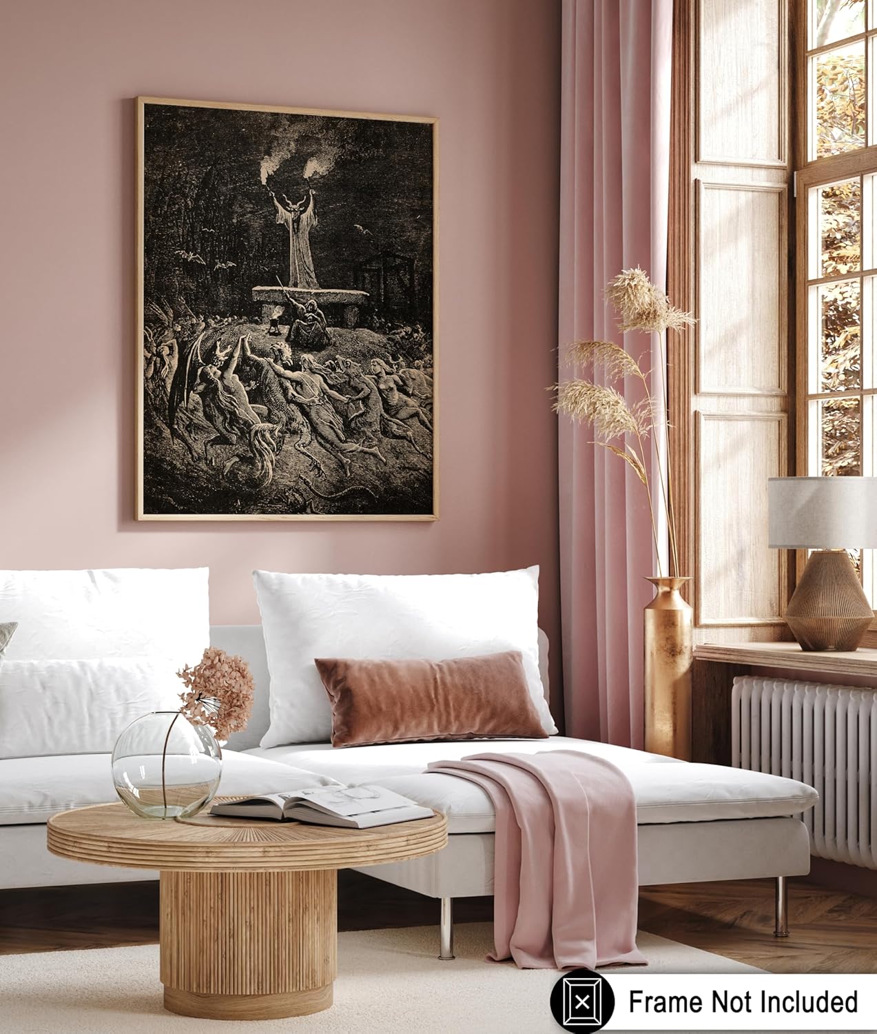 Poster Master Vintage Gustave Dore Poster - Retro Illustration Print - Gift for Gothic, Horror Fan - Dance of Sabbath, Witch, Magic, Spell - Wall Decor for Bedroom, Dorm, 24x32 Unframed Wall Art