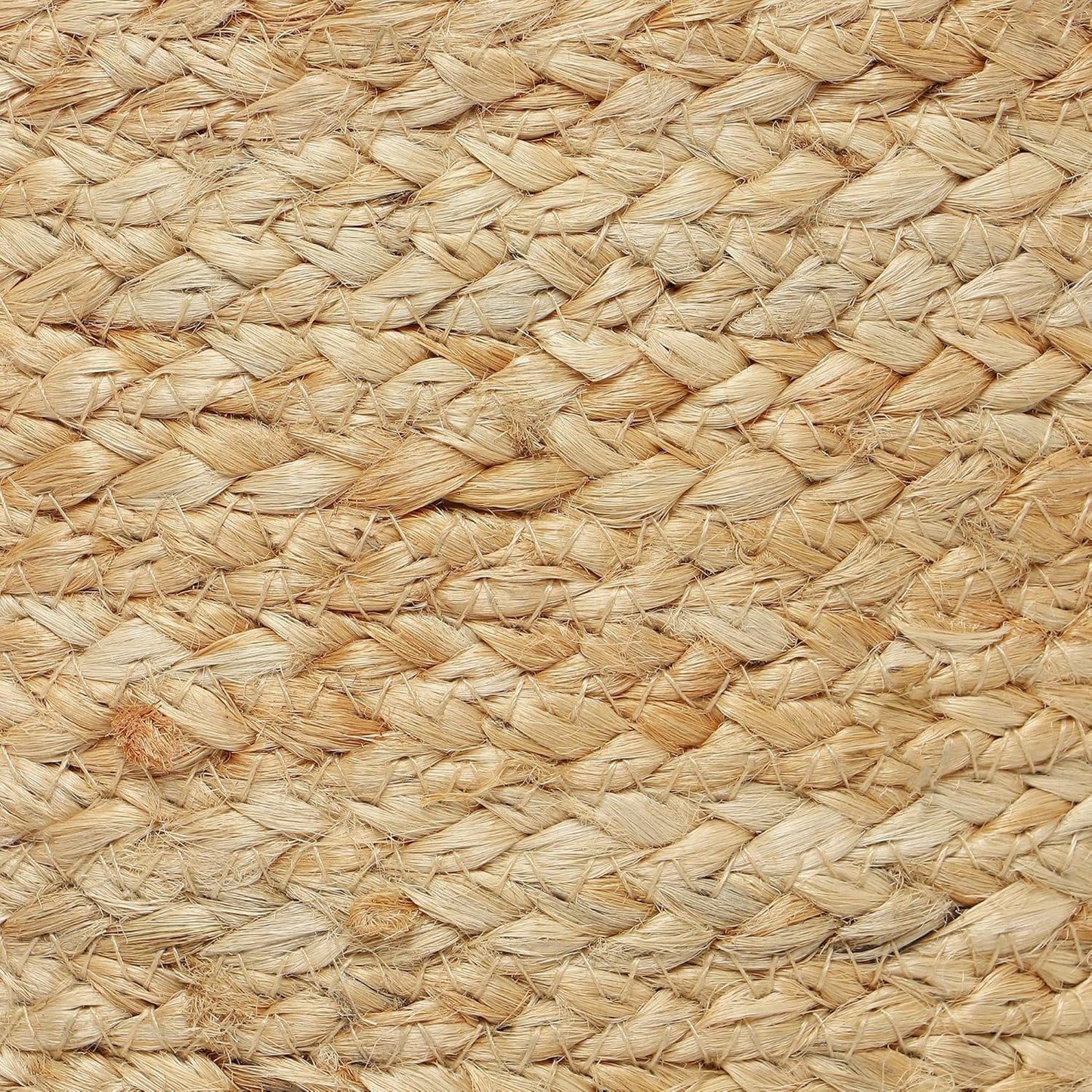 REDEARTH · Cylindrical Pouf Ottoman - Braided Pouffe Accent Sitting Round Footrest for Living Room, Bedroom, Nursery, kidsroom, Patio, Gym; 100% Jute (14.5"X14.5"X16"; Natural)