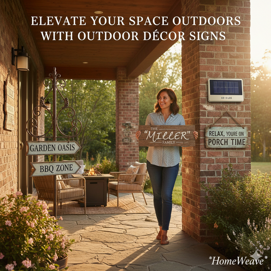 Elevate Your Space Outdoors with Outdoor Décor Signs 🌿