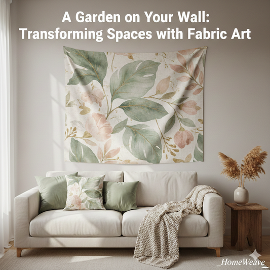 🌿 A Garden on Your Wall: Transforming Spaces with Fabric Art