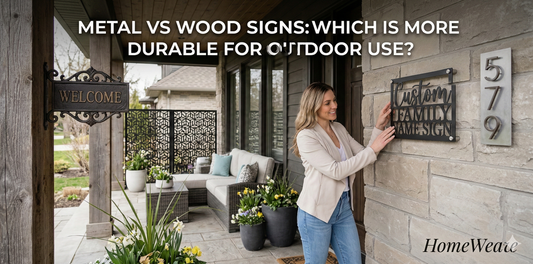 Metal vs Wood Signs: Which Is More Durable for Outdoor Use? 🏡