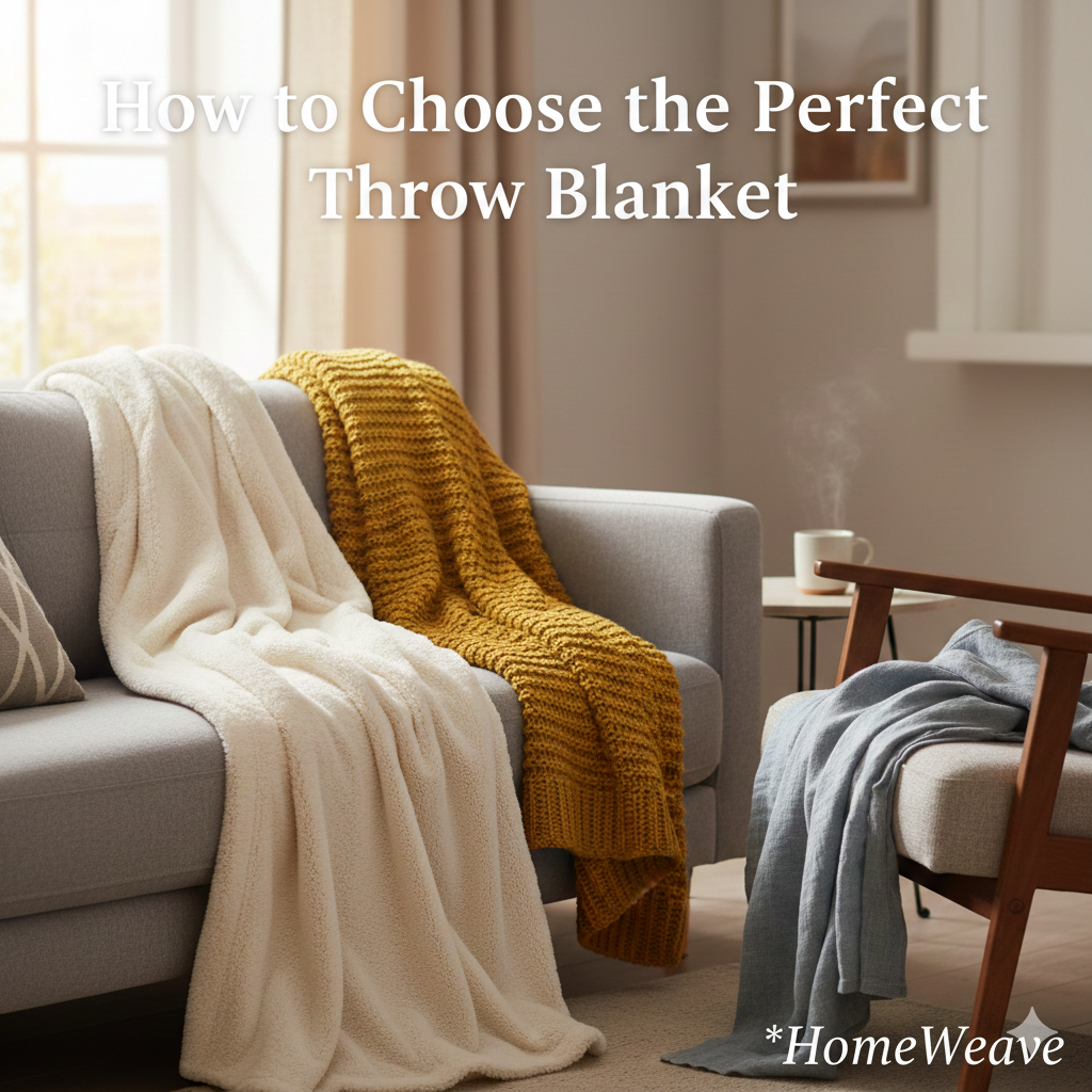 🛋️ How to Choose the Perfect Throw Blanket: A Guide to Comfort and Style