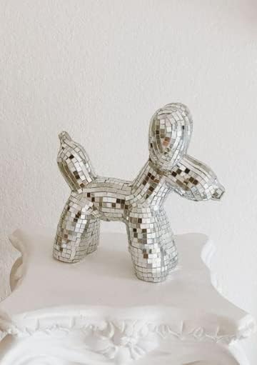 REDODECO Real Glass Silver Mirrors Mosaic Tiles Sticker for Craft Square Glass Tiles Self Adhesive,5mm by 5mm (Silver, 7150PCS)