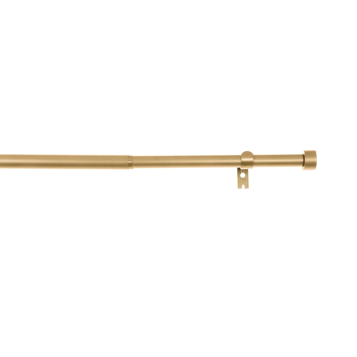 Adjustable Gold Curtain Rod Set - Heavy Duty (28-76" or 28-140" Options)