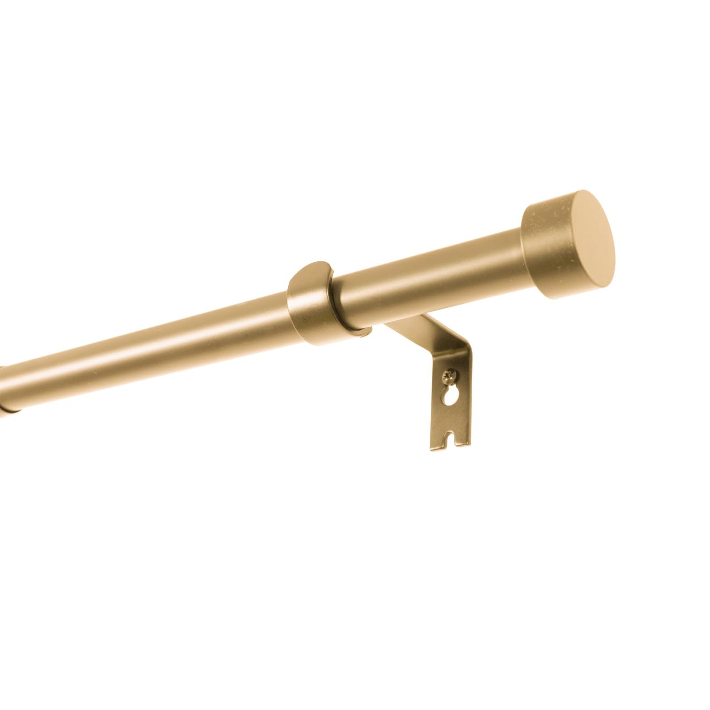 Adjustable Gold Curtain Rod Set - Heavy Duty (28-76" or 28-140" Options)