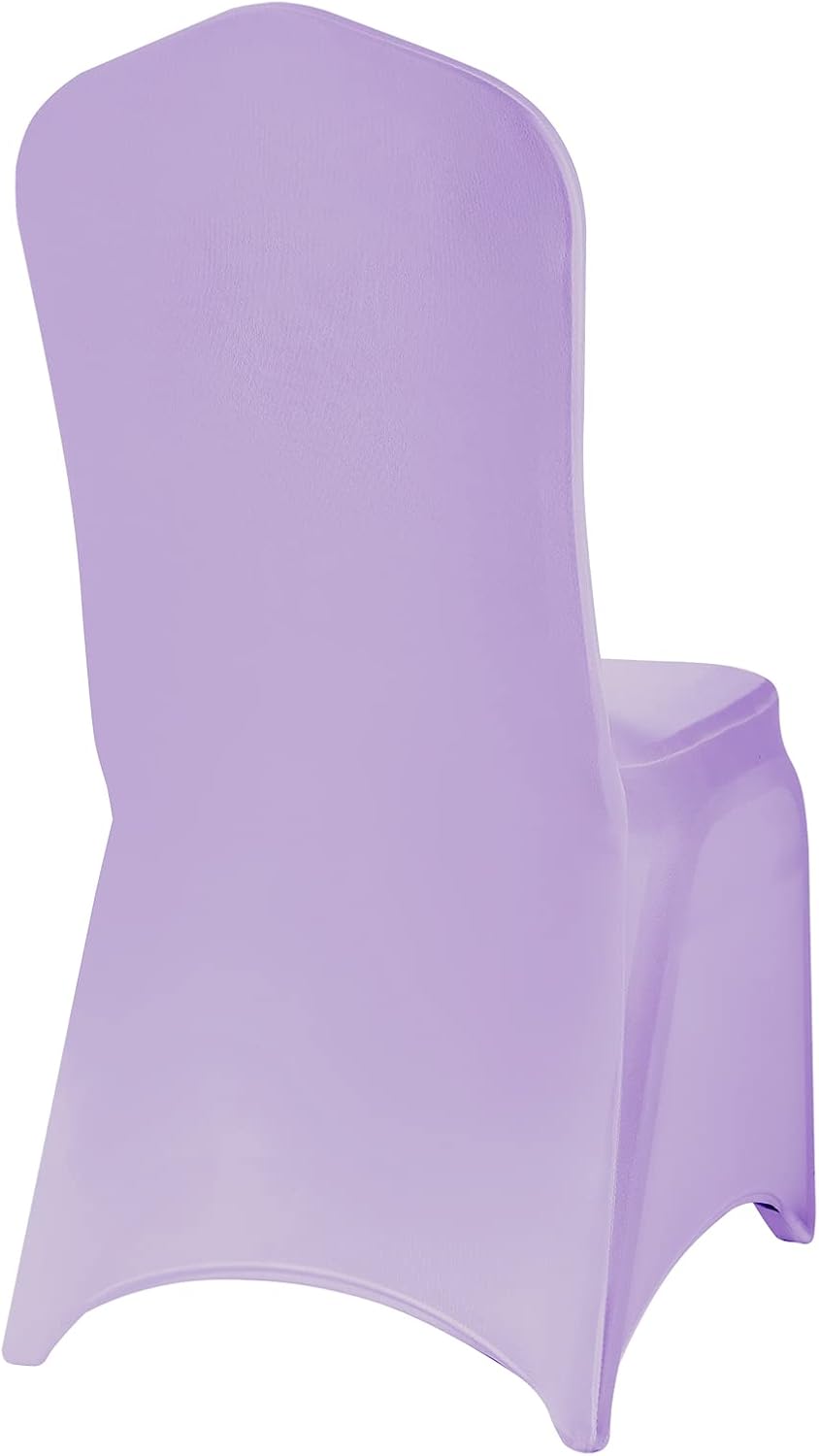 Spandex Chair Covers, 25PCS, Washable Protector for Living Room, Party, Banquet, Wedding, Hotel (Lavender)