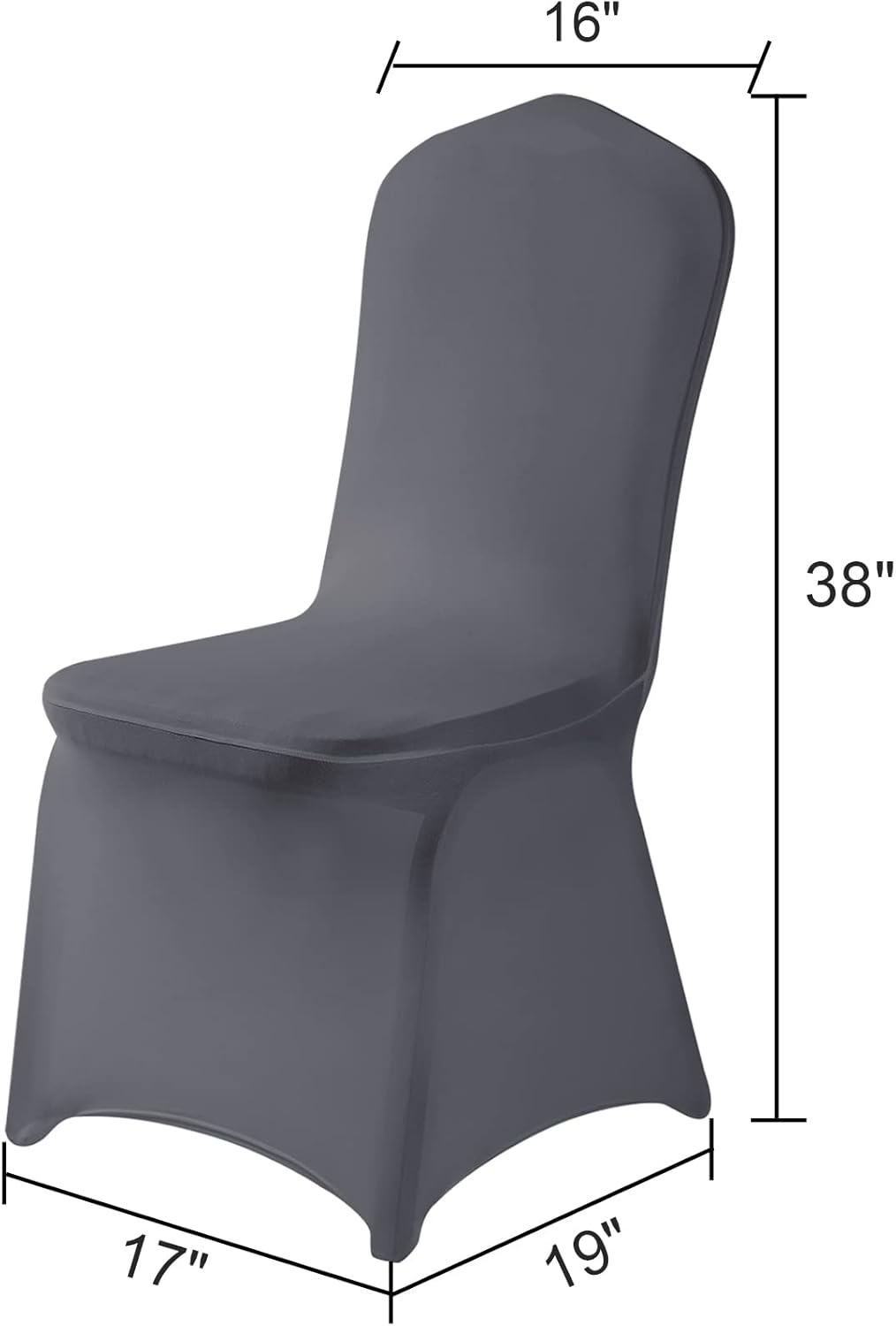 Spandex Chair Cover,25PCS,Chair Covers,Living Room Chair Covers,Removable Chair Cover Washable Protector Stretch Chair Cover for Party, Banquet,Wedding Event,Hotel(Gray)
