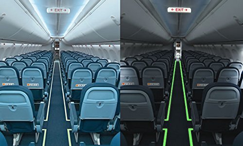 Glow in The Dark Tape - 33 FT X 0.5 Inch Luminous Photoluminescent/Luminescent Emergency Roll Safety Egress Markers Stairs, Walls, Steps, Exit Sign. Glowing Pro Theatre Stage Floor