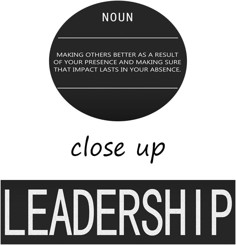 Motivational Canvas Wall Art Office Posters Prints Inspiring Quotes Leadership Noun Inspirational Pictures Artwork Decor for Living Room Home Wooden Framed Ready to Hang[24" W x 36" H]