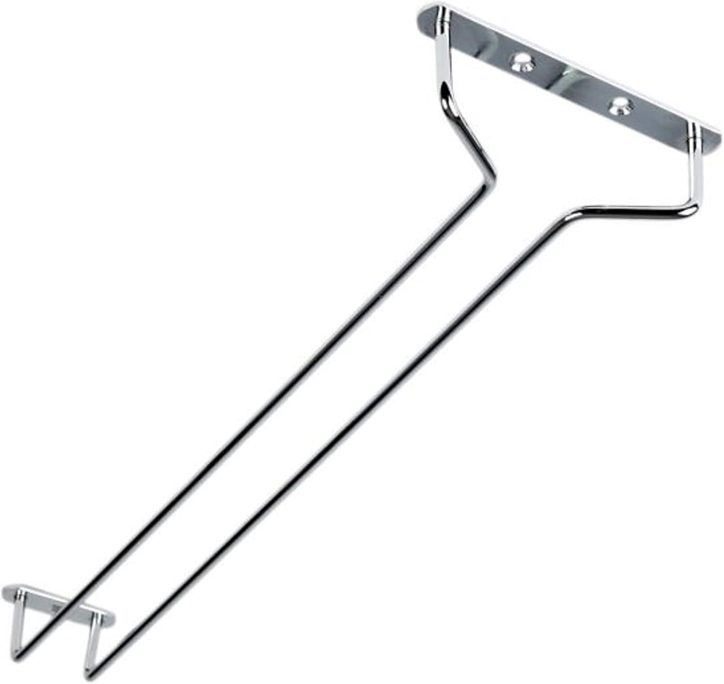 TrueCraftware- 24-Inch Wine Glass Rack Chrome Finish Set of 2- Stemware Rack Wire Hanging Rack Under Cabinet Wine Glass Stemware Holder Glass Storage Hanger Organizer for Kitchen and Bar