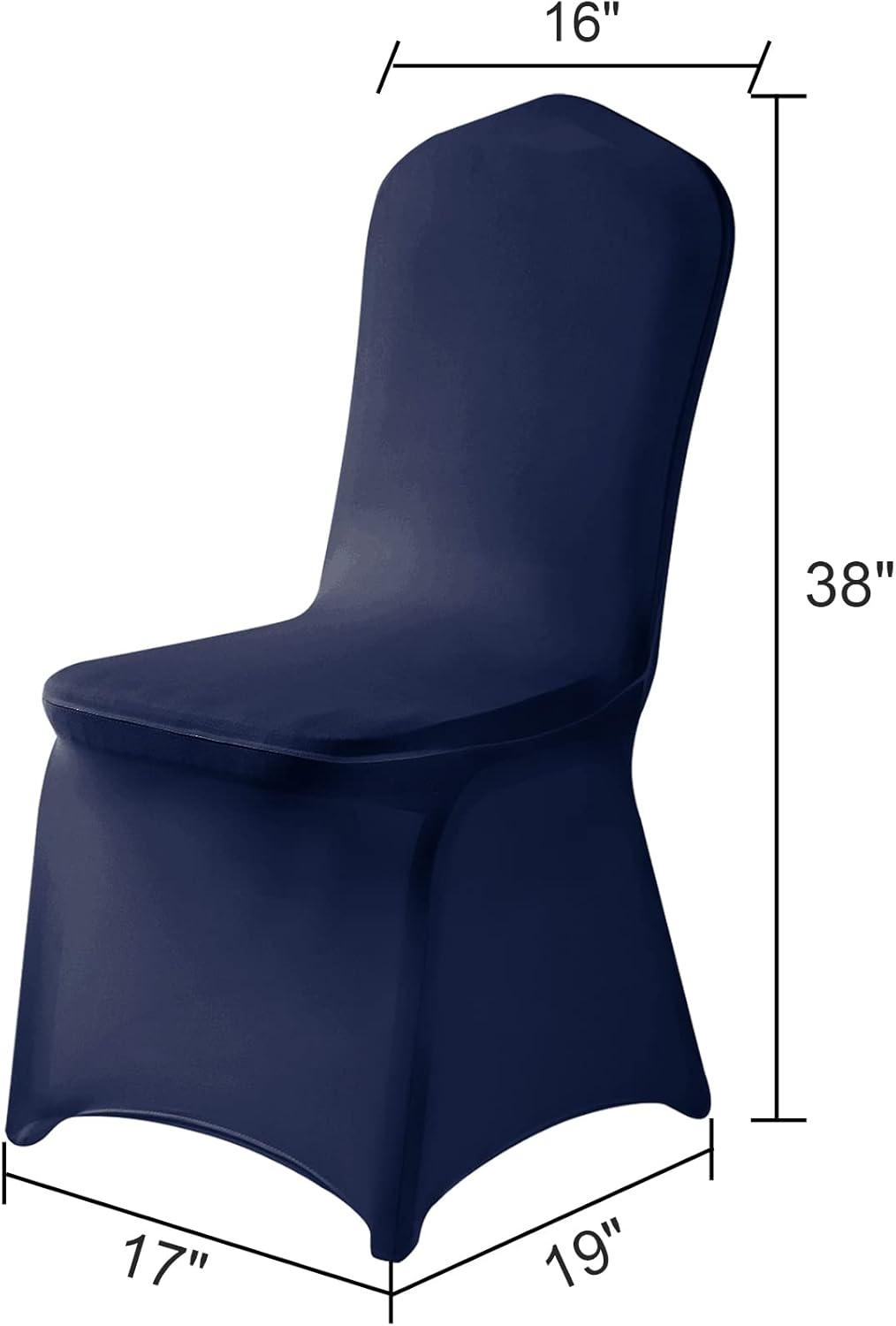 Spandex Chair Cover,25PCS,Chair Covers,Living Room Chair Covers,Removable Chair Cover Washable Protector Stretch Chair Cover for Party, Banquet,Wedding Event,Hotel(Navy)
