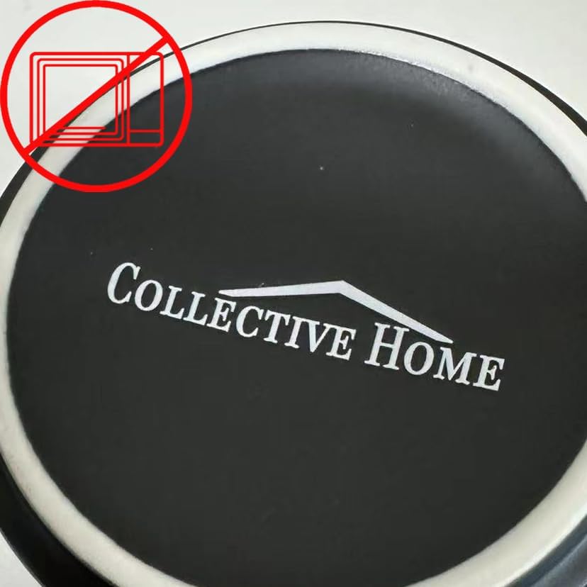 COLLECTIVE HOME - Black Monogram Ceramic Mugs, 15 oz Golden Initial Coffee Cups, Elegant Alphabet Tea Mugs, Personalized Halloween Mug with Gift Box, Perfect for Office and Home Décor (e)