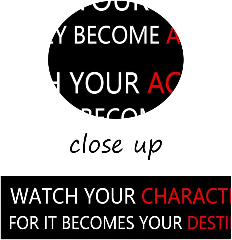 Motivational Wall Art for Office Watch Your Thoughts Inspirational Canvas Painting Inspiring Quotes Posters Prints Artwork Living Room Home Decor Framed Ready to Hang [24''W x 36''H]