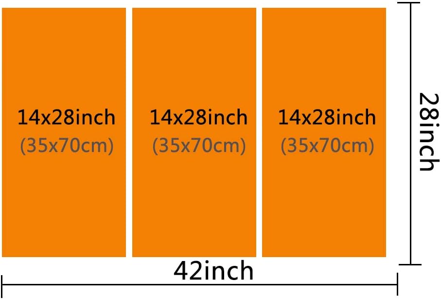 TUMOVO Classic Car Canvas Wall Art Framed White Ferrari Boys Fast Car Cool Sports Poster 3 Pieces 3D Diamond Print Painting with Frame and Stretched Ready to Hang - 28 x 14inch x 3 Panels