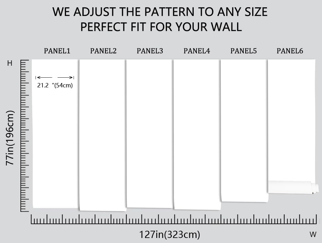 Sunshine in The Woods Mural, Large Jungle Mural, Suitable for Decorating Bedroom, Living Room, Bath Room Background Wall(Non-self-Adhesive)