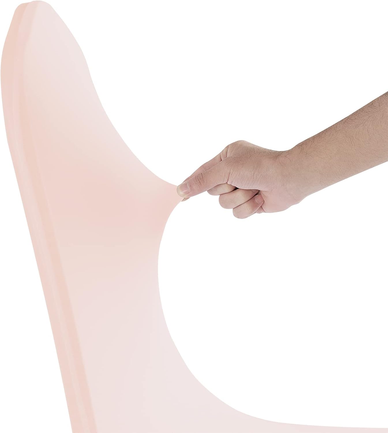 SUPERO Waterproof Spandex Chair Cover 25PCS, Stretch Dining Chair Covers, Polyester Outdoor Chair Covers, Protector Stretch Chair Cover for Party Universal, Banquet, Wedding Event, Hotel(Blush Pink)