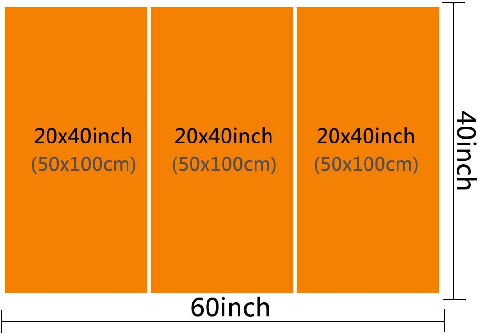 TUMOVO 3 Pieces Wall Art 488 White Sports Car in Warehouse Painting The Picture Print On Canvas Racing Car Pictures for Home Decor Decoration Gift Piece 40 x 20inch x 3 Panels