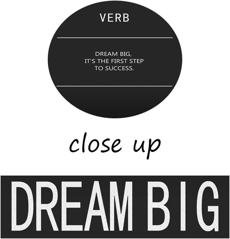 Motivational Canvas Wall Art Inspirational Dream Big Verb Posters Painting Quotes Wall Decor Office Wall Art Pictures Wall Decor Positive Affirmations Home Living Room Framed[12" W X 18" H]