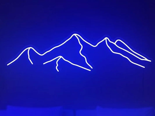 Ulalaza LED Decorative Lights USB Mountains Sunrise Sunset Led Neon Signs Home Decoration Wall Art Holiday Gift Brightness Adjustable 16.5''x9.5''