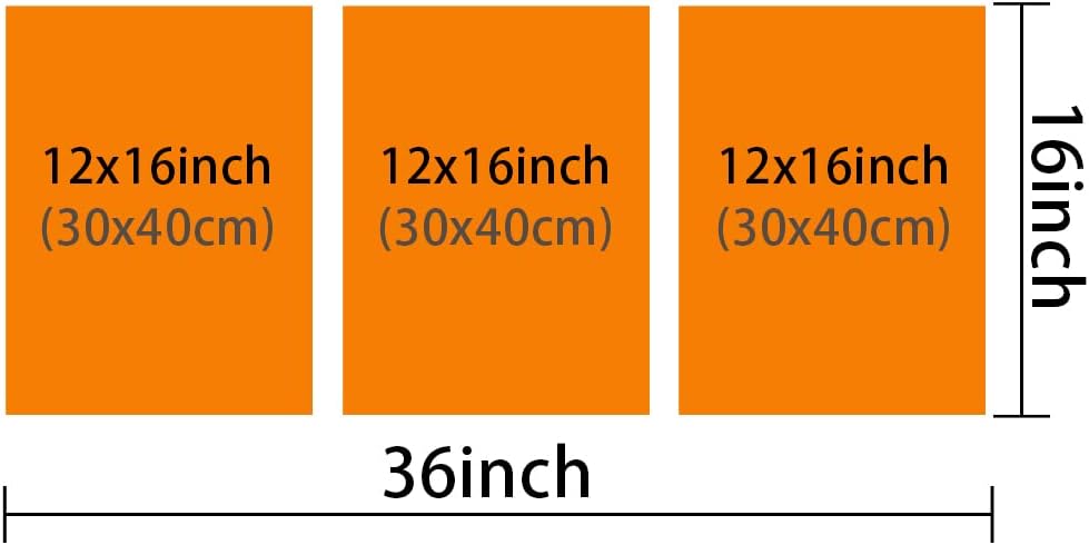 TUMOVO Black Car Canvas Wall Art Painting Super Decor for Living Room 3 Panels Pictures Print on Cool Hypercar Framed Artwork Home Bedroom Decorations, 36'' Wx16 H