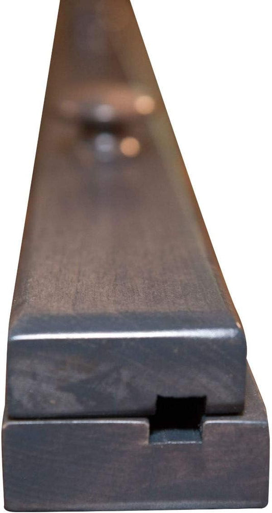 RRD Amish Made Quilt Rack Wall Mount - Rustic Tapestry Hangers for Rugs, Tapestries & Quilts - Maple Wood, Antique Slate Stain, 30'