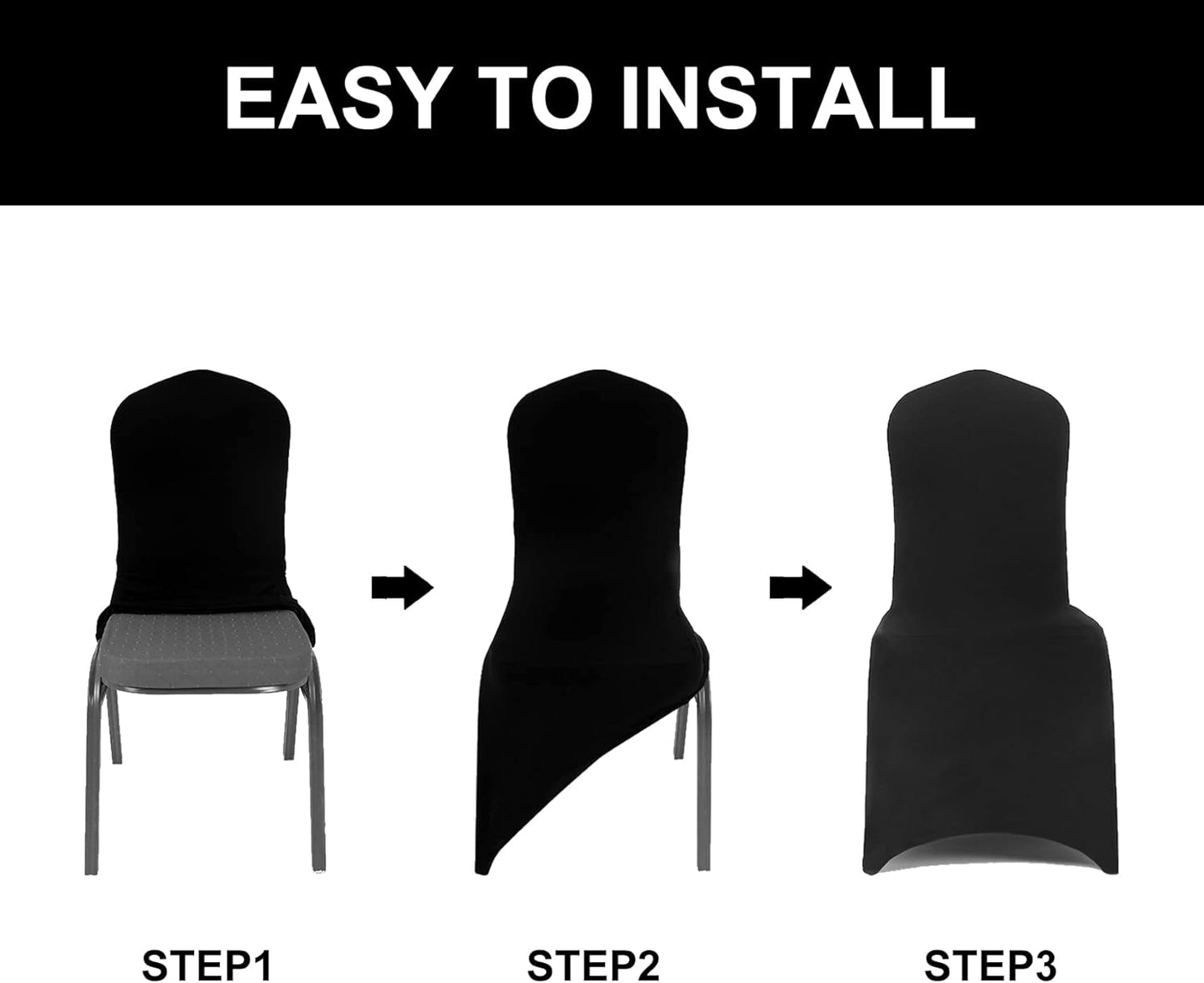 Spandex Chair Cover,25PCS,Chair Covers,Living Room Chair Covers,Removable Chair Cover Washable Protector Stretch Chair Cover for Party, Banquet,Wedding Event,Hotel(Sliver)