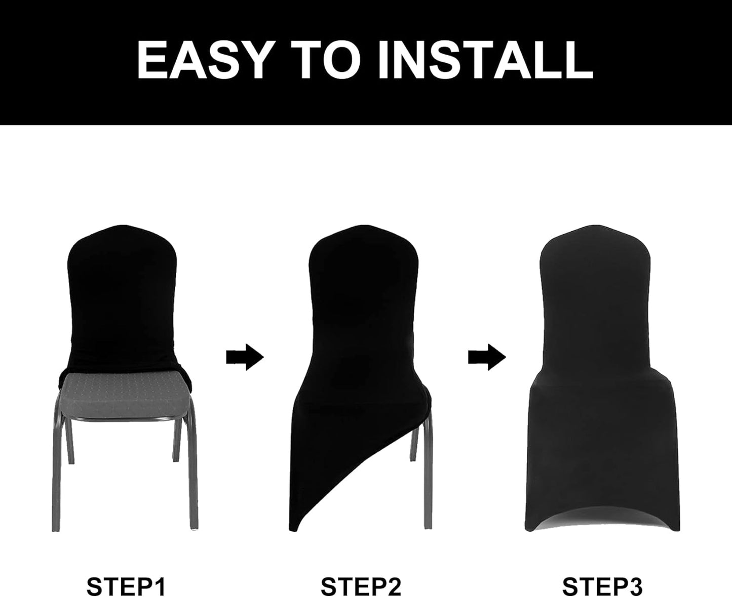 Spandex Chair Covers, 12PCS, Removable Washable Protector Stretch Covers for Living Room, Party, Banquet, Wedding, Hotel (Dusty Pink)