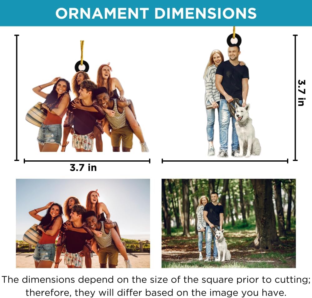 Pawfect House Fishing Christmas Ornaments 2025, Personalized Photo Fishing Gifts for Dad, Brother, Parents, Christmas, Thanksgiving Gifts for Fisherman, Acrylic Christmas Tree Decorations