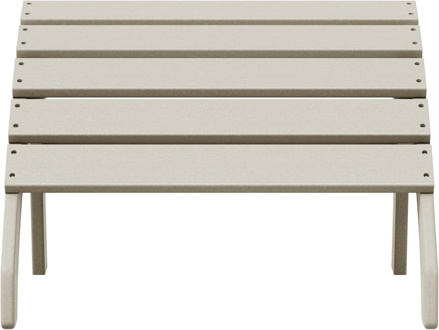 WestinTrends Dylan Outdoor Patio HDPE Adirondack Ottoman Footrest, Sand