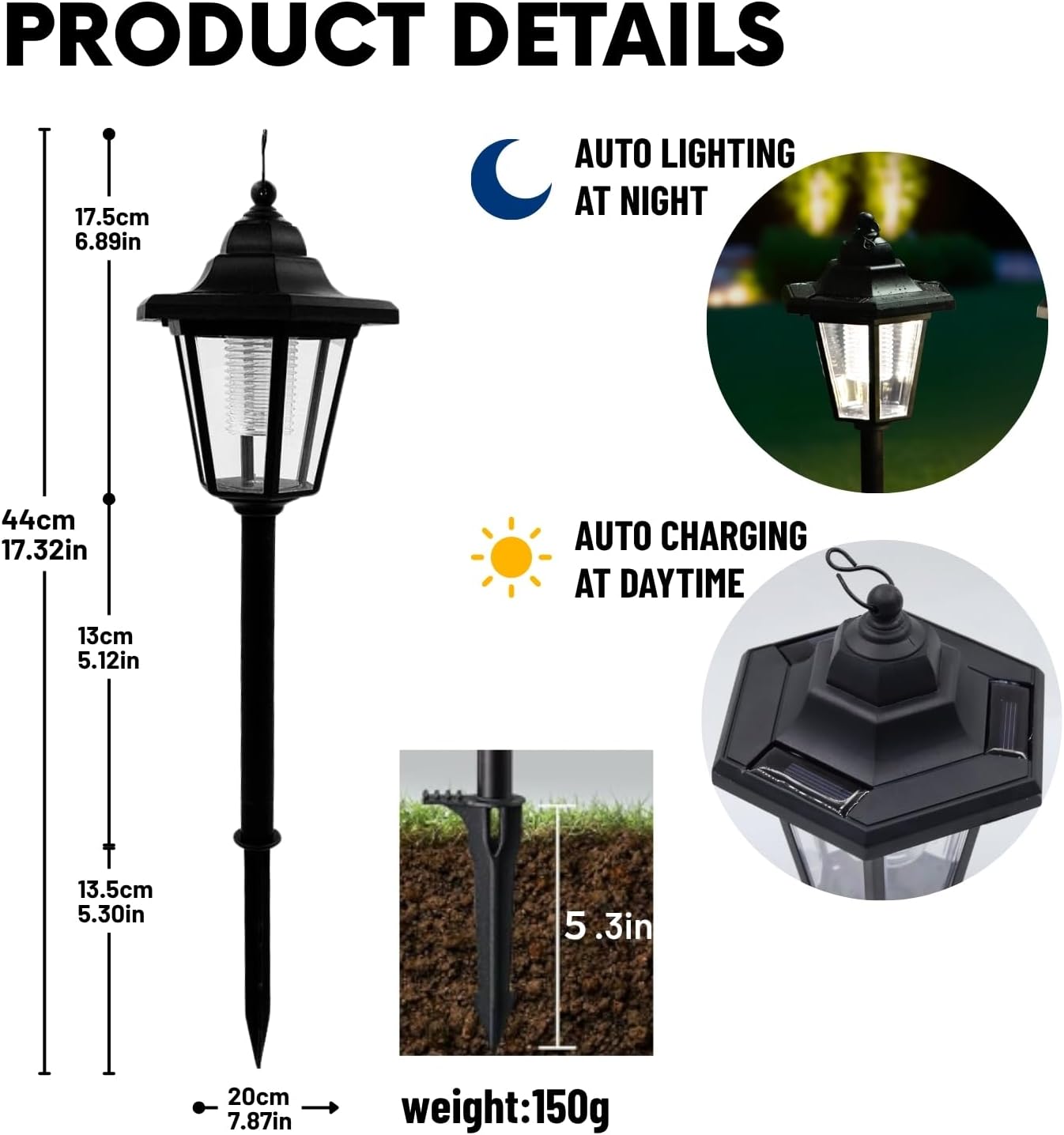 Solar Pathway Lights, 2 Pack, Waterproof LED for Outdoor Walkway, Yard, Garden, Landscape – Great Gardening Gift for Mom, Grandma, Women(Corridor Pathway Lights)