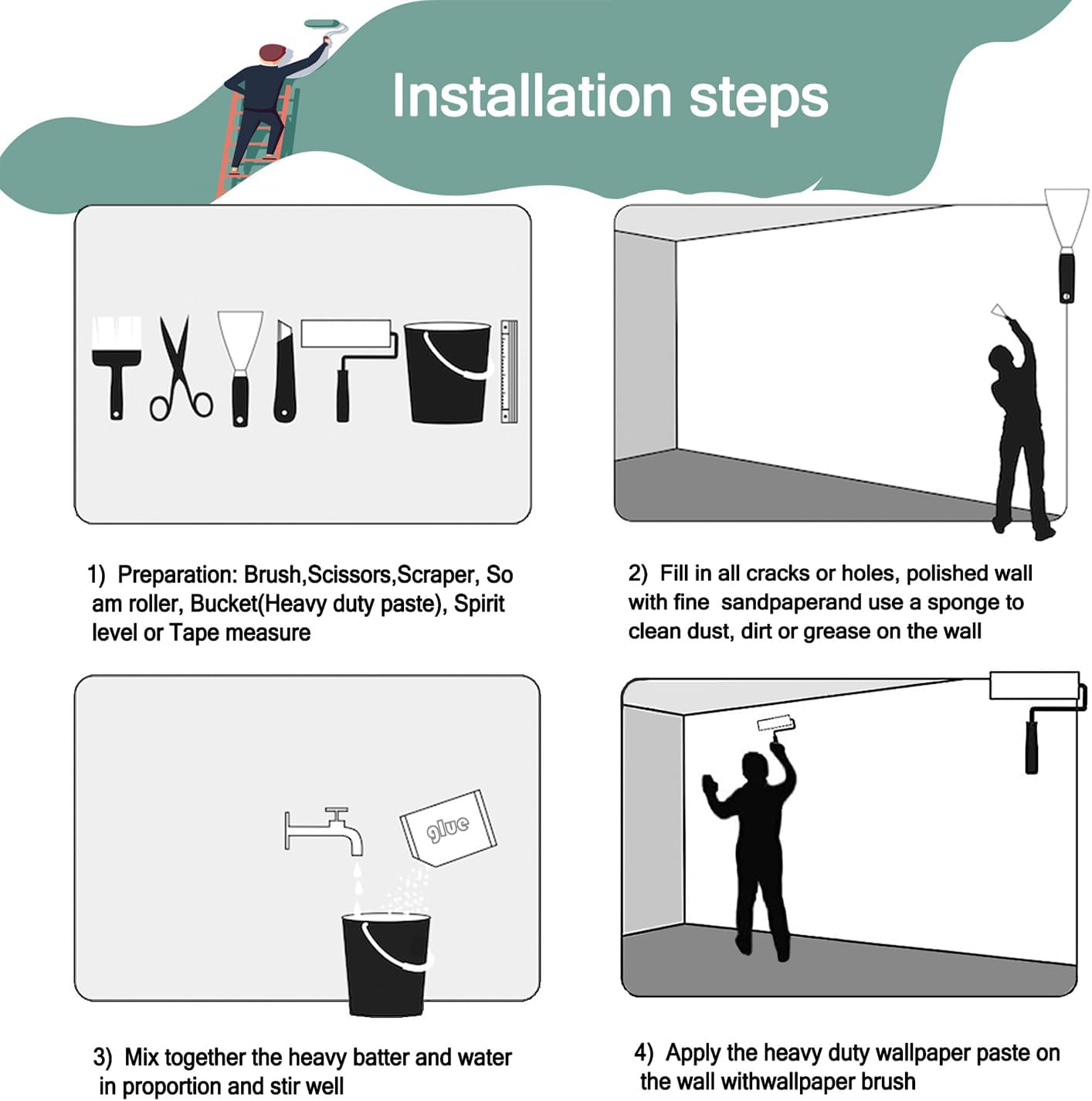 -Colorful Forest Beautiful Starry Tree Branches Wallpaper Bedroom XT14 M 140" x 91"