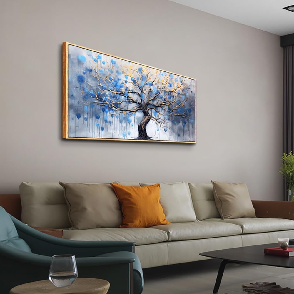 hyidecorart Wood Framed Canvas Wall Art For Living Room Large Wall Decor For Bedroom Modern Office Decor Black and White Inspiration Painting Prints Artwork Hang Abstract Pictures Home Decoration