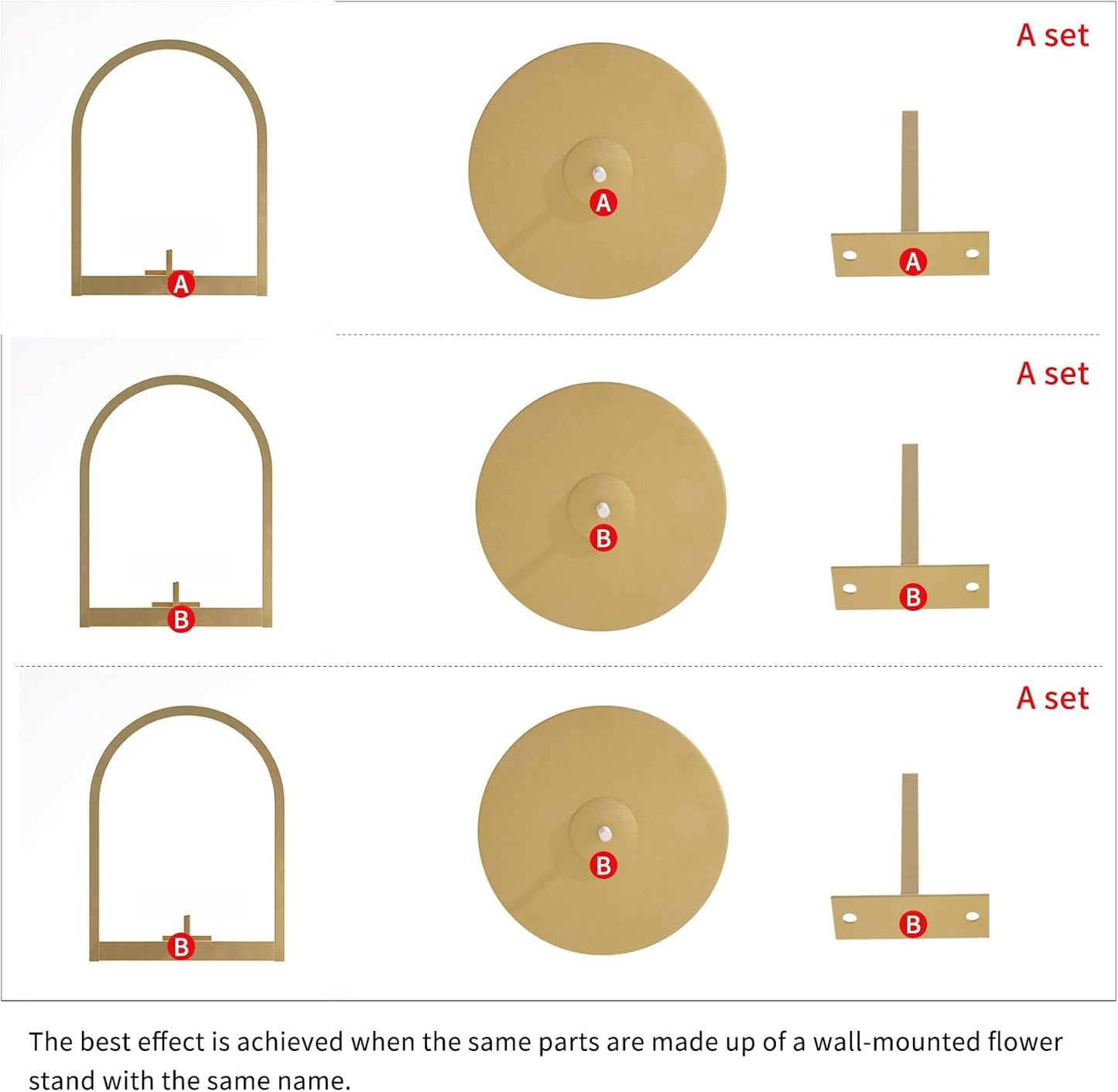 Wall Plant Holder, Wall Planter for Indoor Plants, Window Plant shelves for Multiple Plants Indoor Outdoor, Framed Plant Holder for Home Decor (3 Pack)